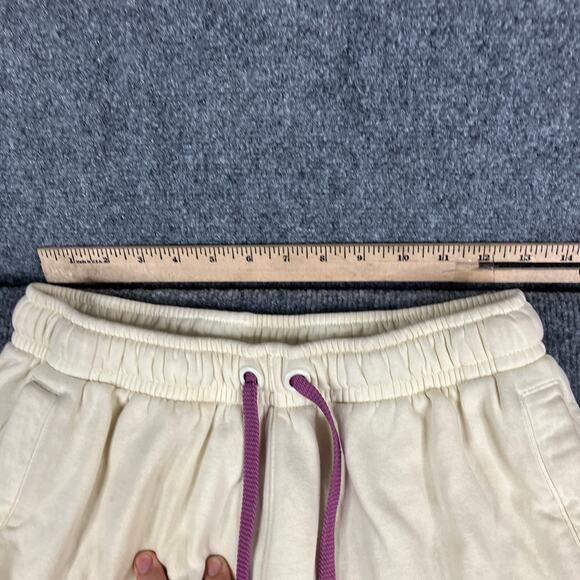 Nike Shorts Mens Size S Beige Purple Logo Athletic Casual Drawstring Lightweight - Picture 5 of 8